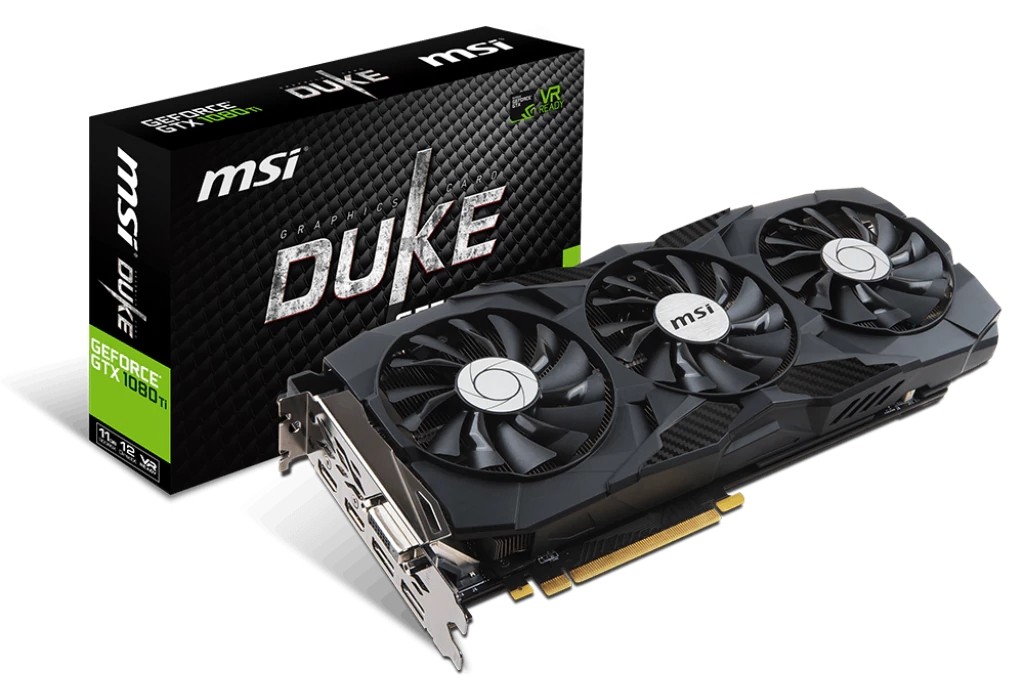 Видеокарта MSI GeForce GTX 1080 Ti Duke OC 11GB GDDR5X (GeForce GTX 1080 TI DUKE 11G OC) б/у